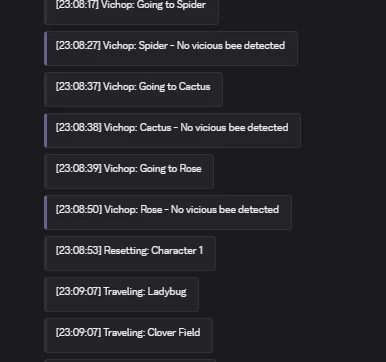BSSAI transitioning between Vichop and bugrunning tasks